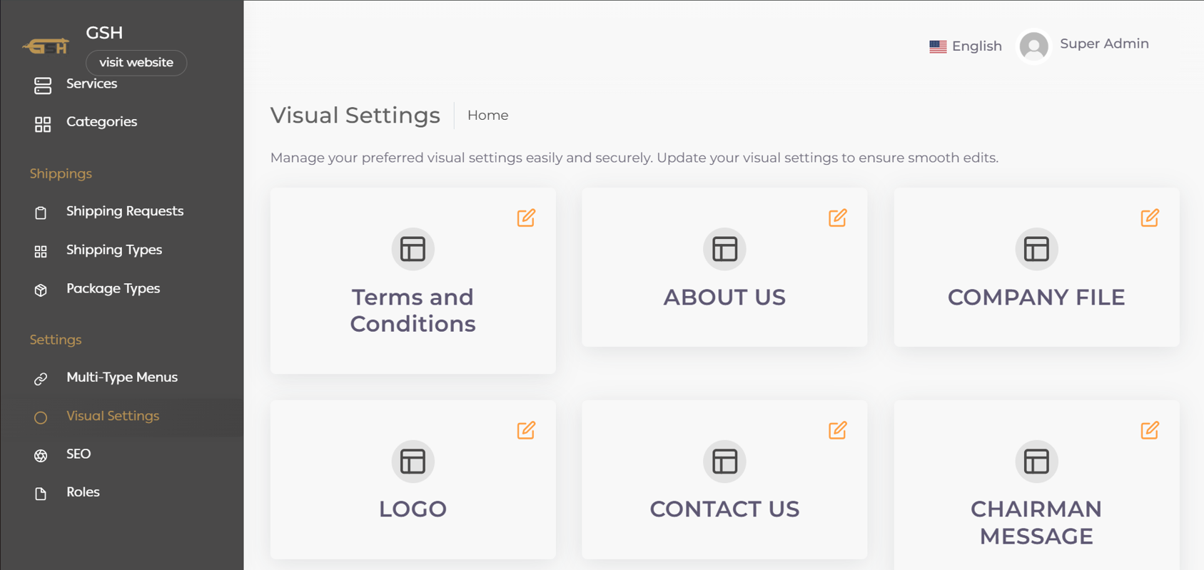 GSH Logistics Dashboard